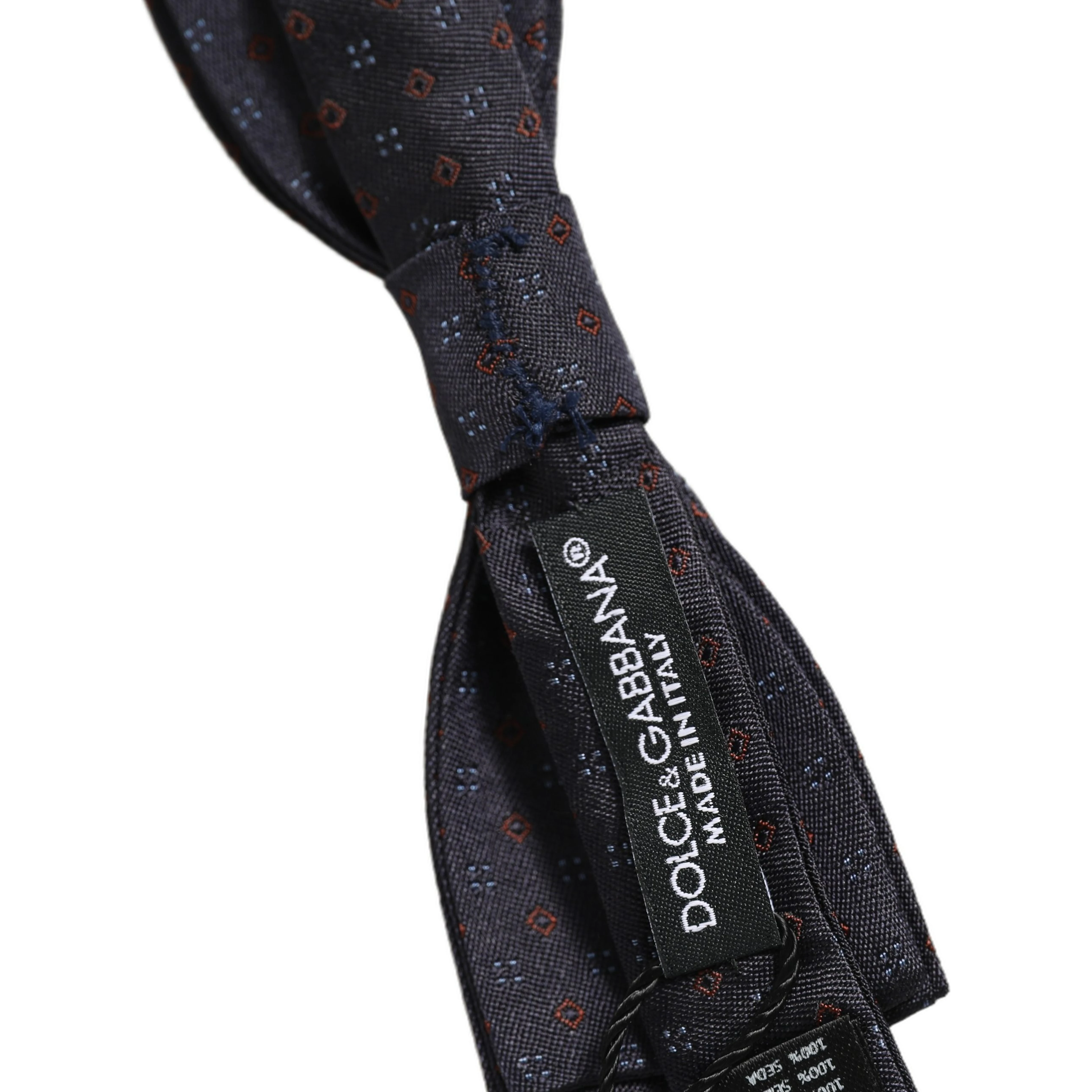 Black Diamond Pattern Adjustable Neck Papillon Bow Tie