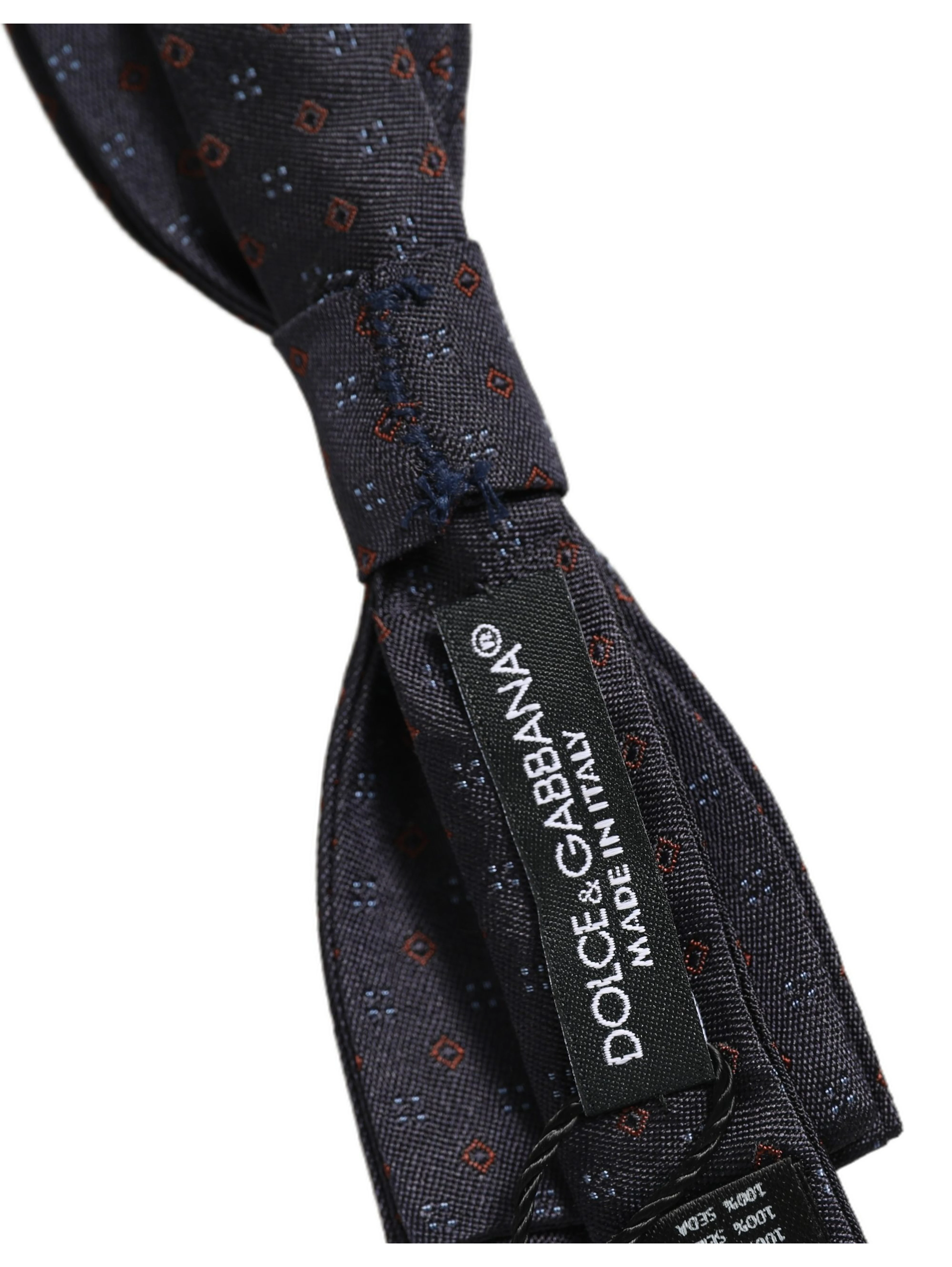 Black Diamond Pattern Adjustable Neck Papillon Bow Tie
