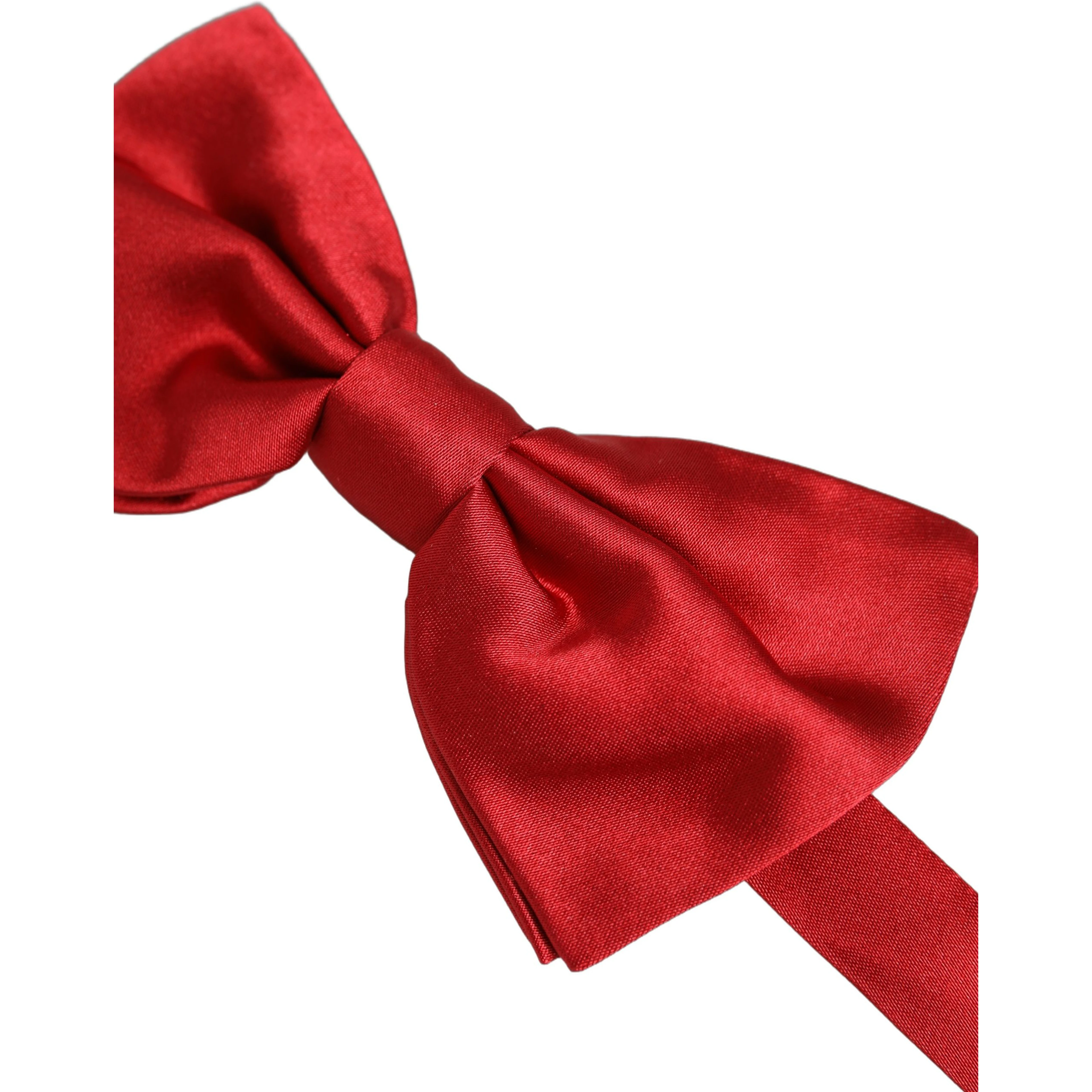 Men Red 100% Silk Adjustable Neck Papillon Bow Tie