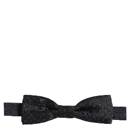 Black Diamond Pattern Adjustable Neck Papillon Bow Tie