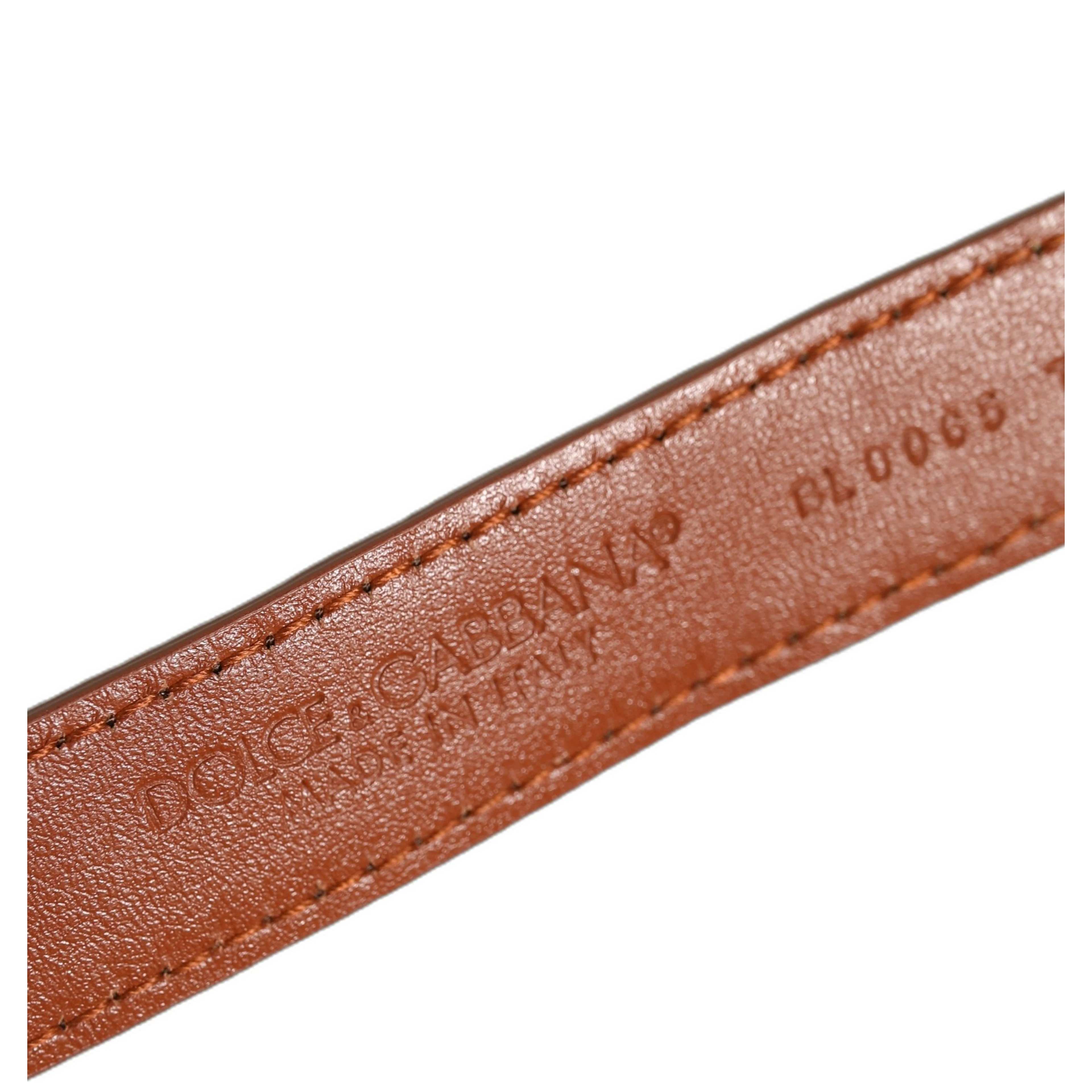 Brown Textured Leather Gold Buckle Belt Strap Bracelet