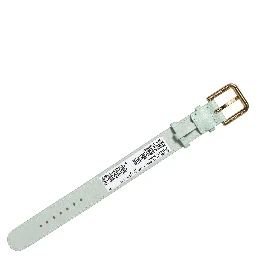 Green Textured Leather Gold Buckle Belt Strap Bracelet