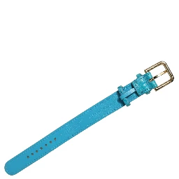 Turquoise Texture Leather Gold Buckle Belt Strap Bracelet