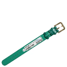 Green Embossed Leather Gold Buckle Belt Strap Bracelet