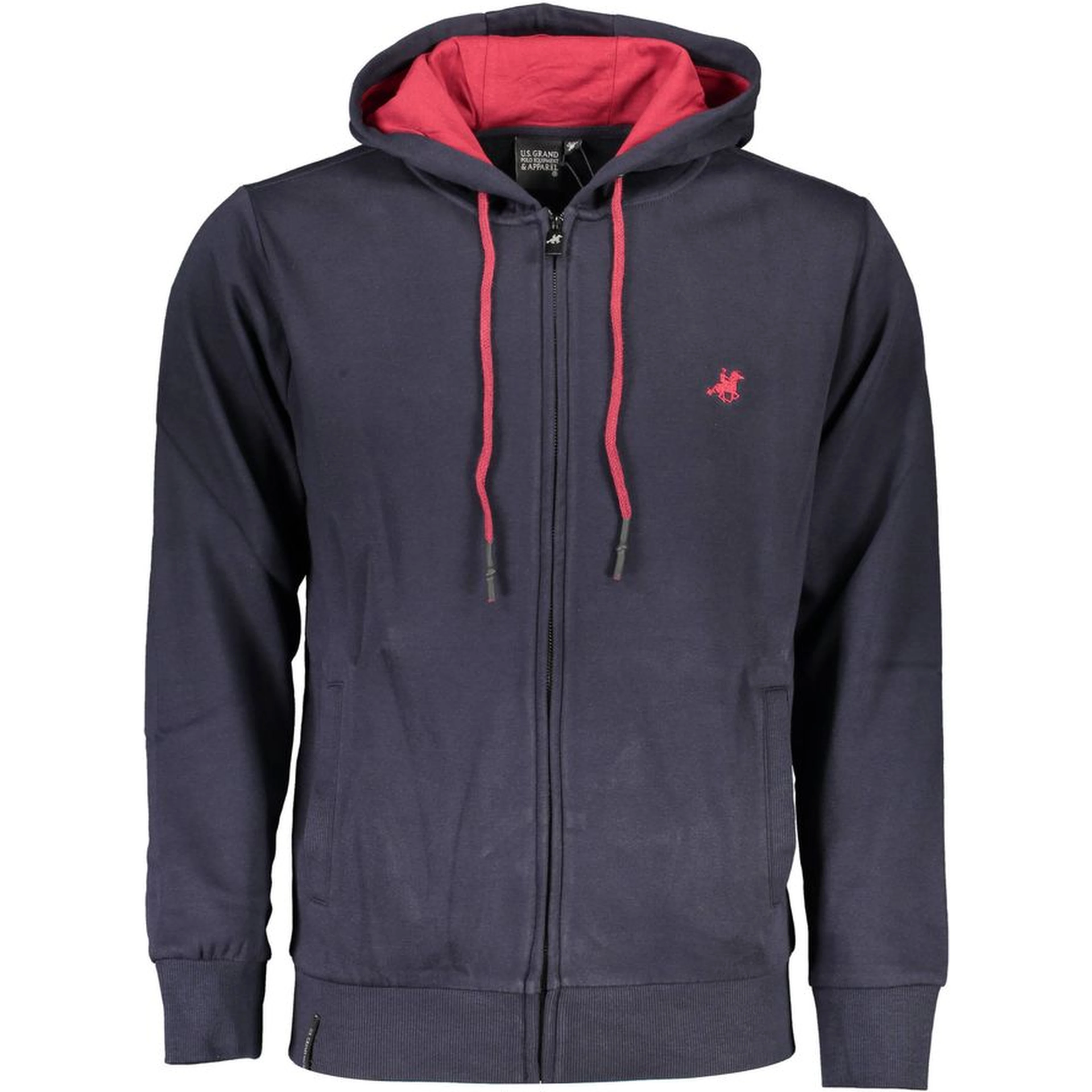 Blue Cotton Men Sweatshirt