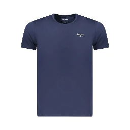 Blu Cotton Men T-Shirt