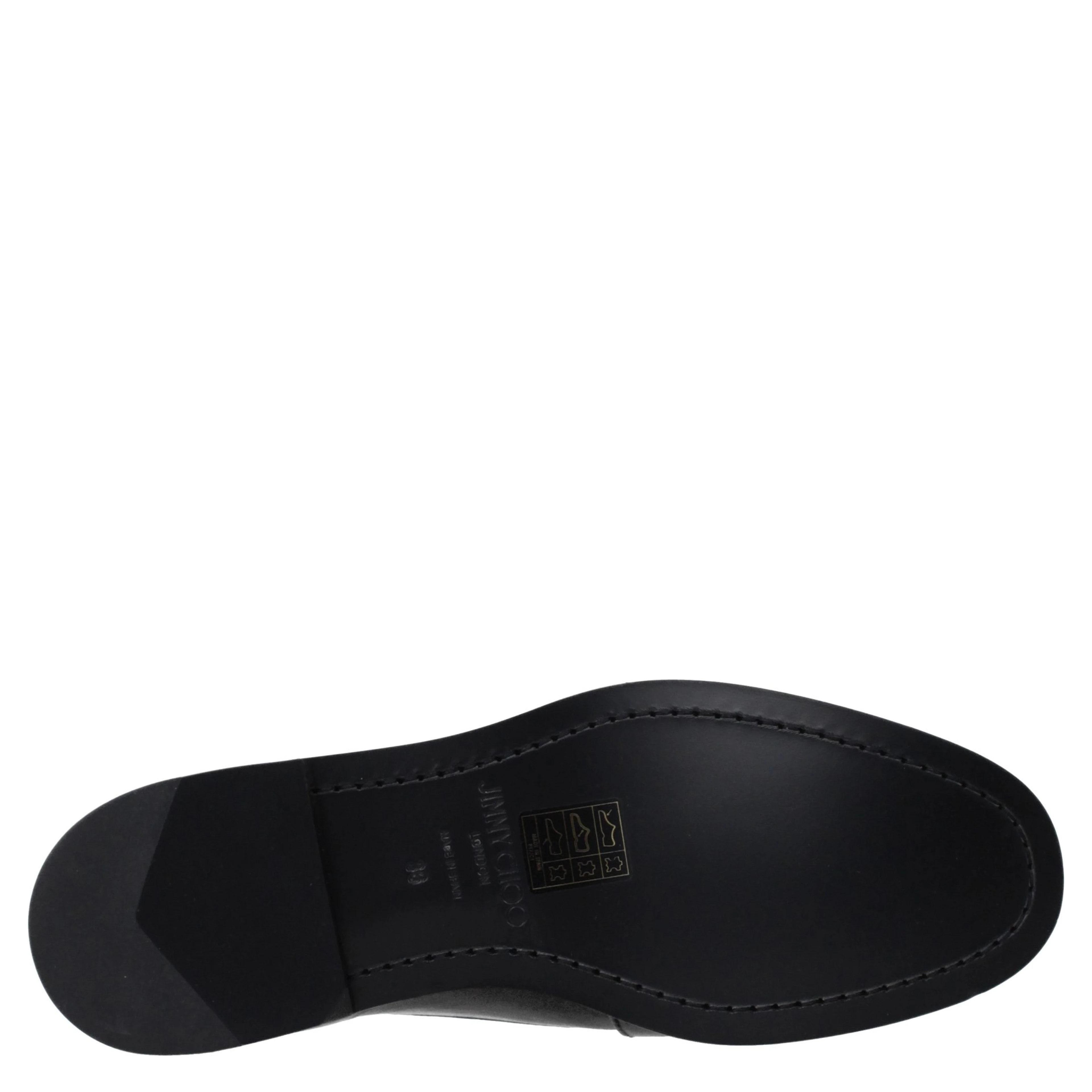 Black Leather Slip-On Loafers
