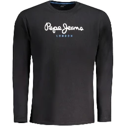 Black Cotton Men's T-Shirt