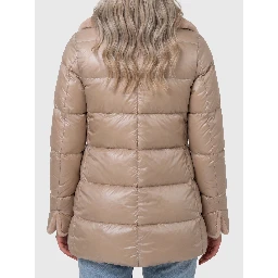 Light puffer with collar ecofur