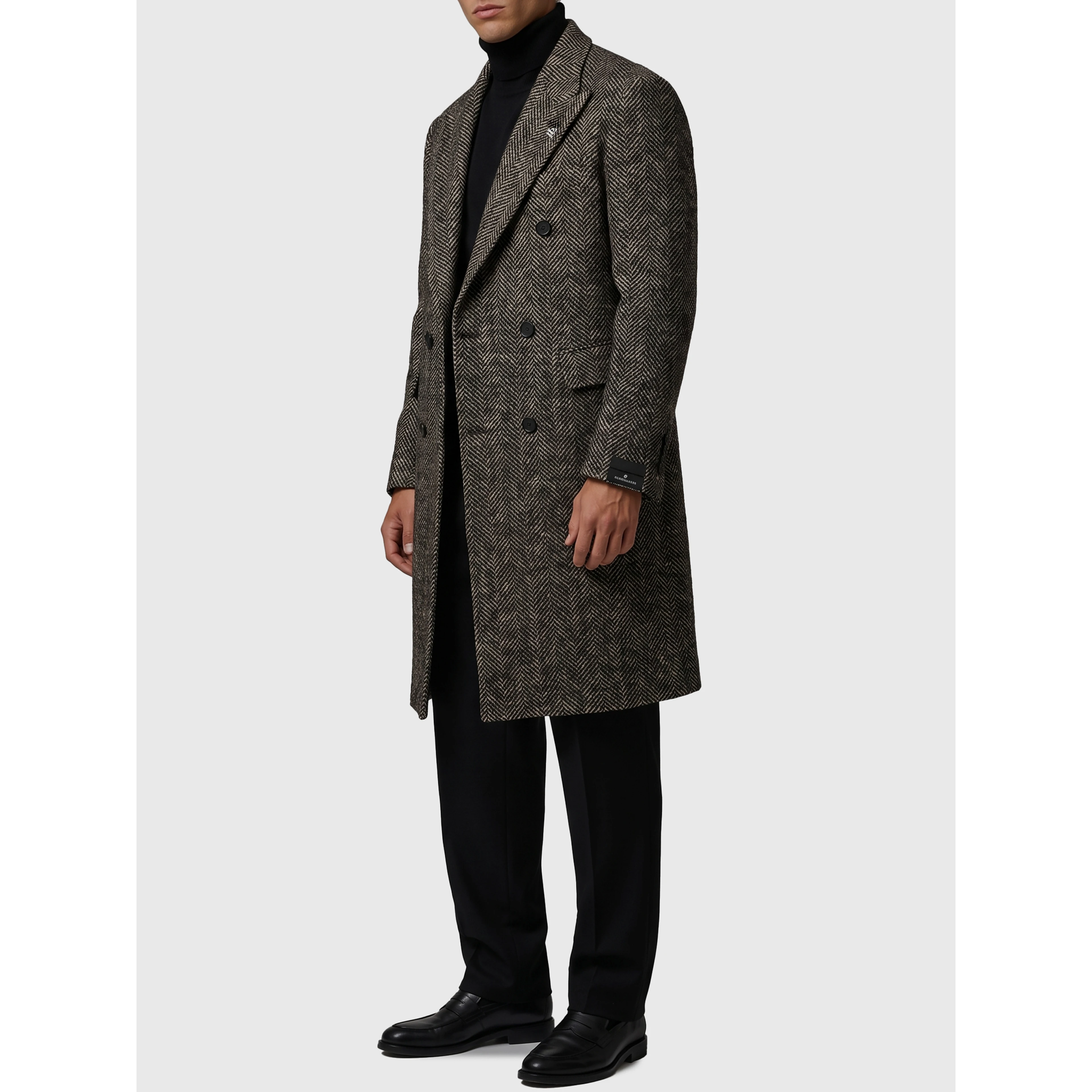 Double-breasted Pino Lerario London coat