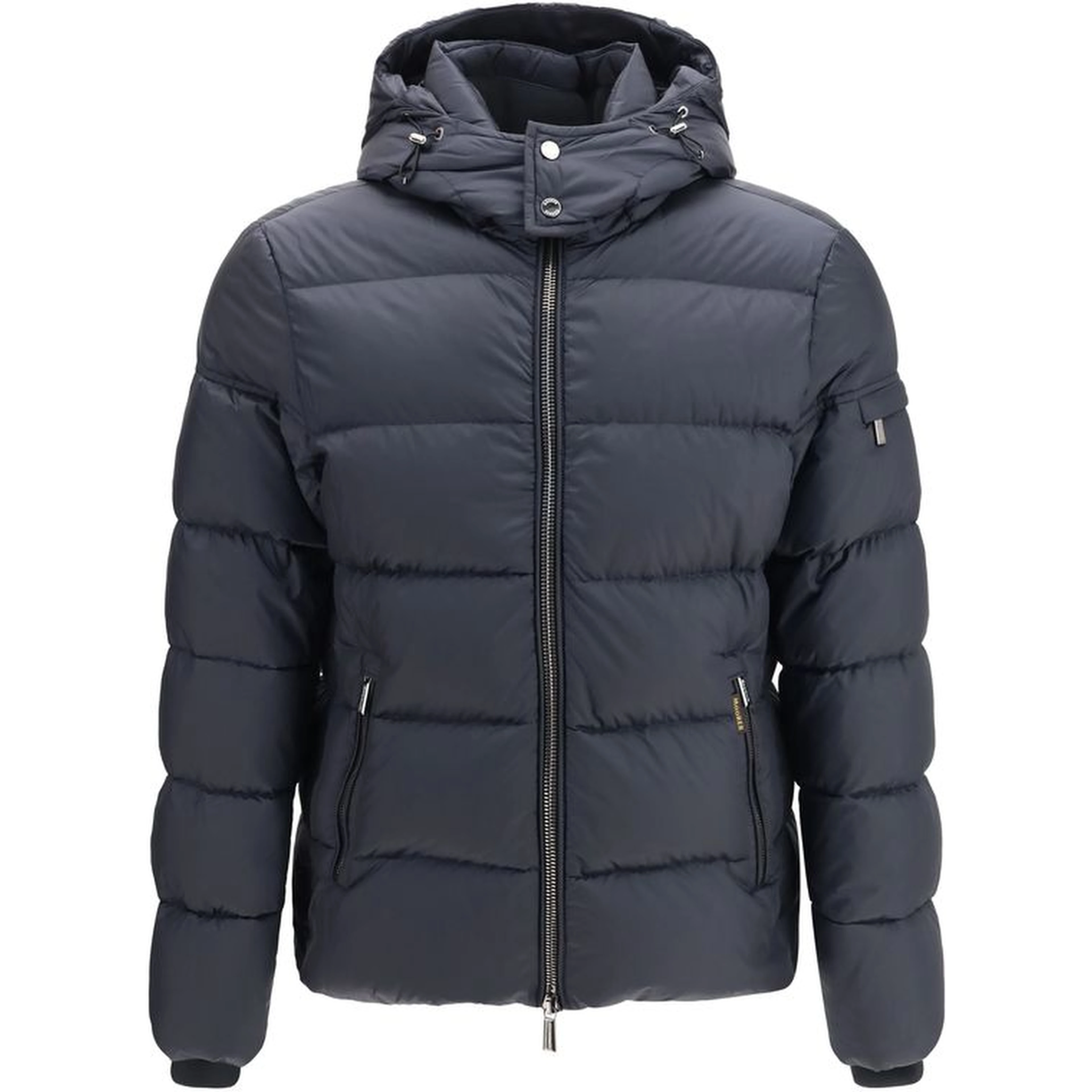 Blue Polyamide Full-Length Jacket