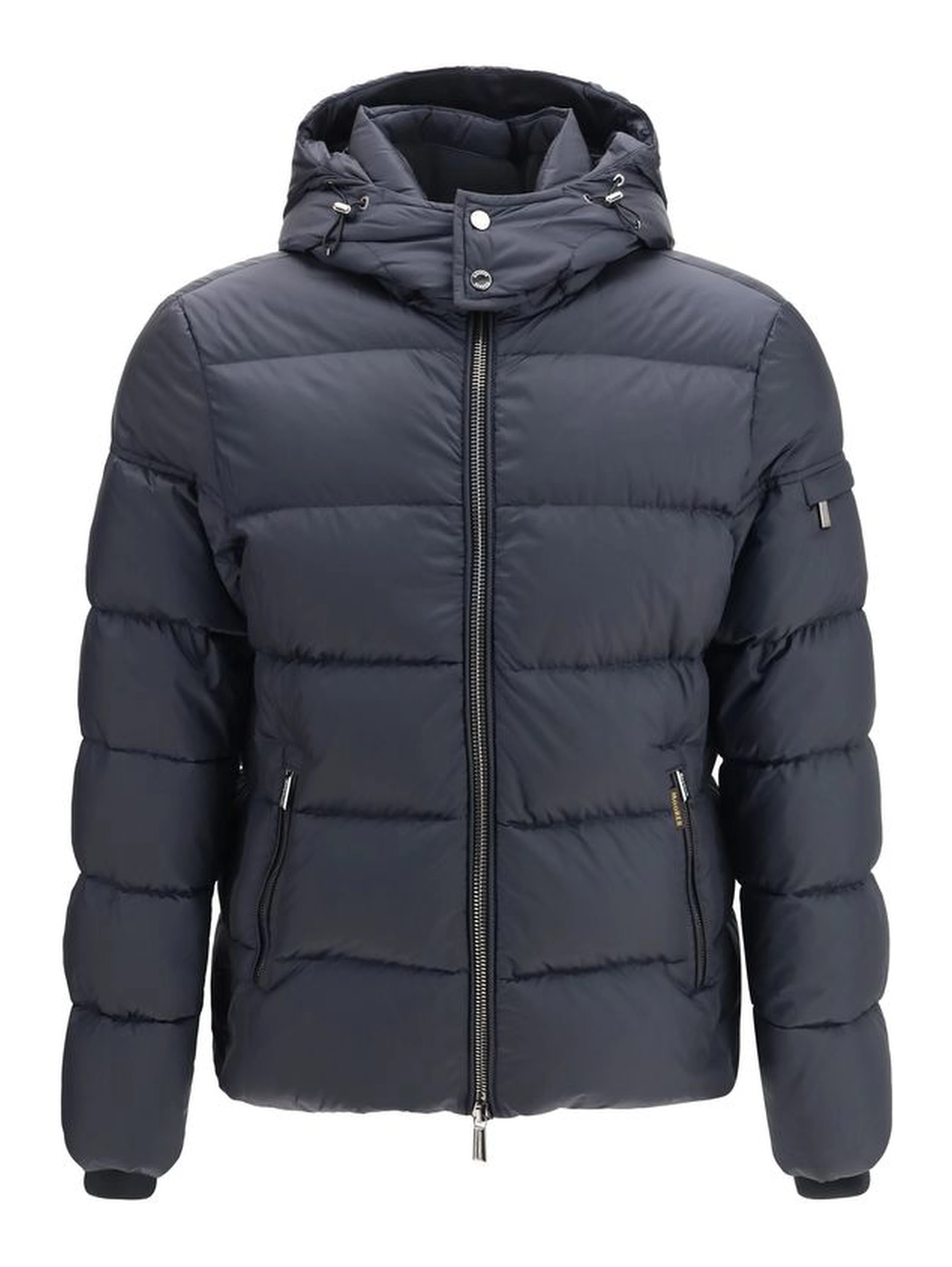 Blue Polyamide Full-Length Jacket