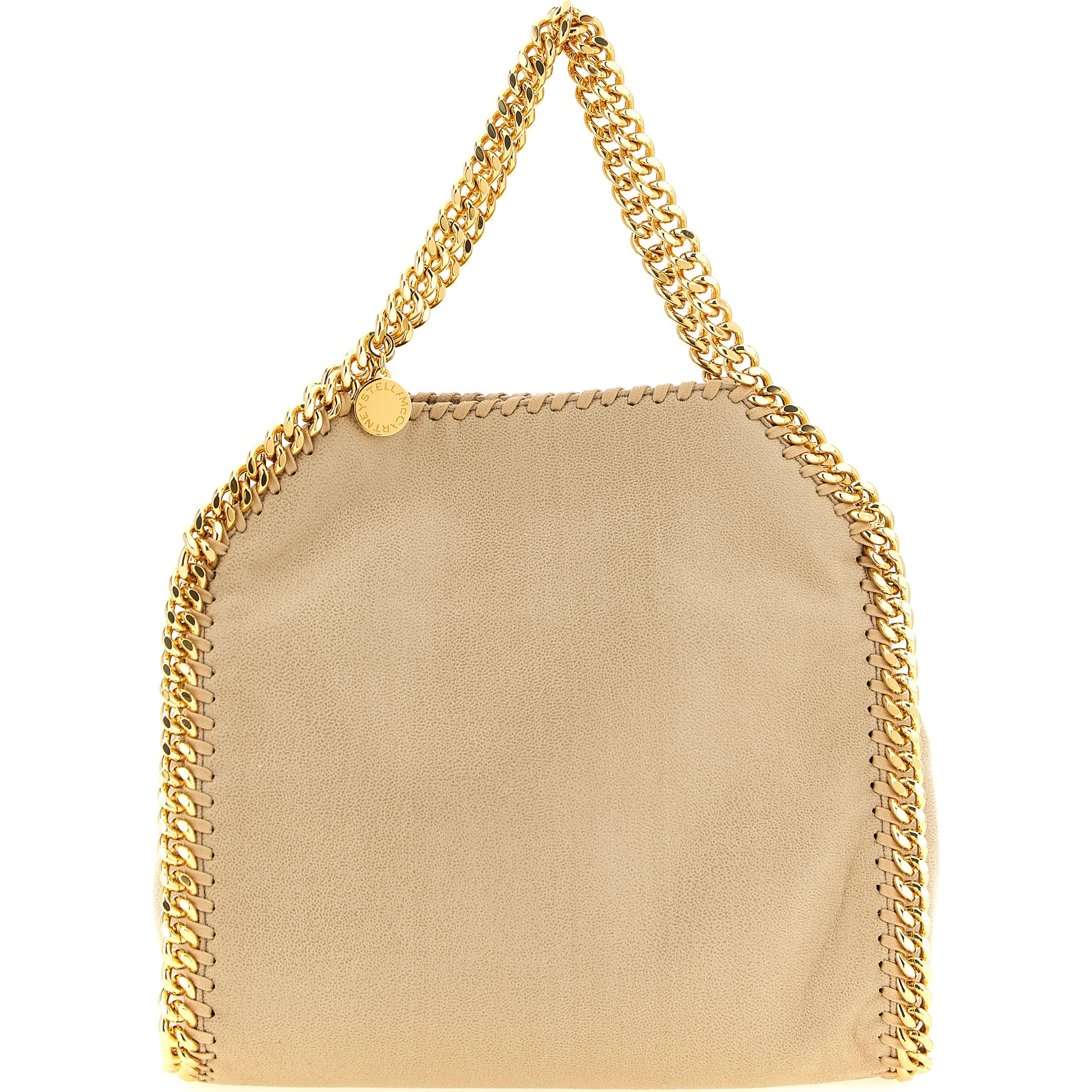 Beige Polyester Shoulder Bag