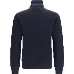Blue Cashmere Turtleneck