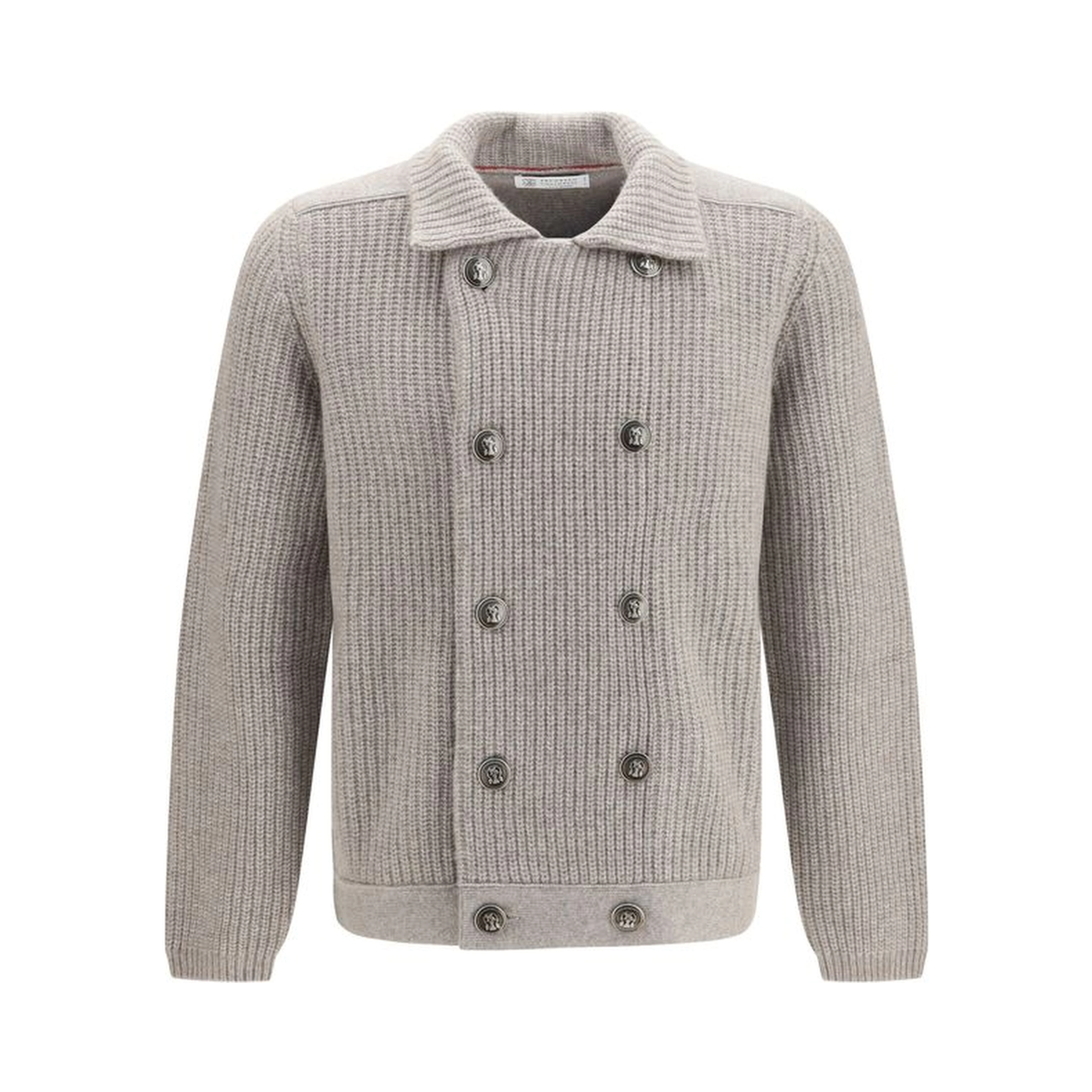 Gray Cashmere Cardigan