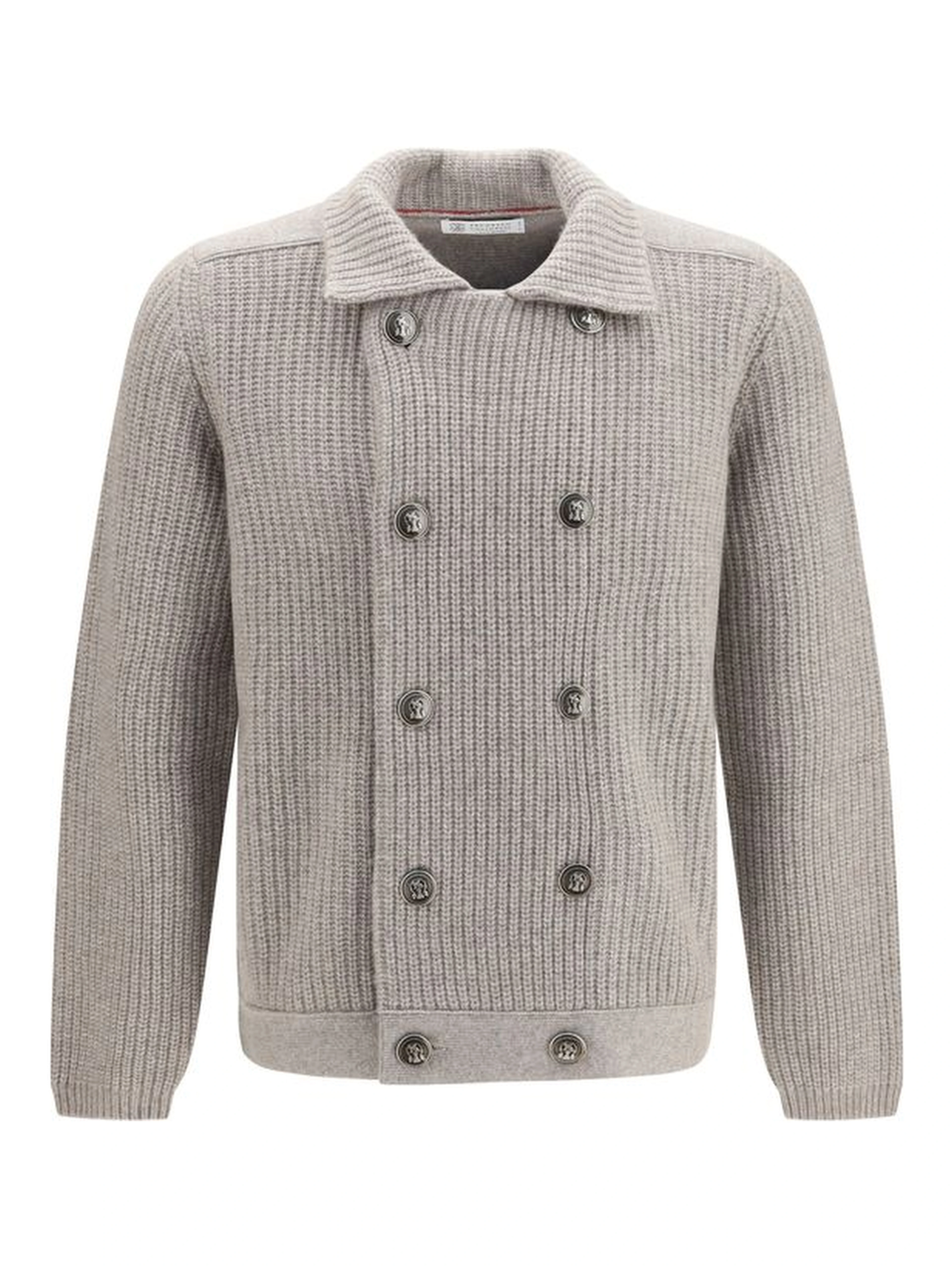 Gray Cashmere Cardigan