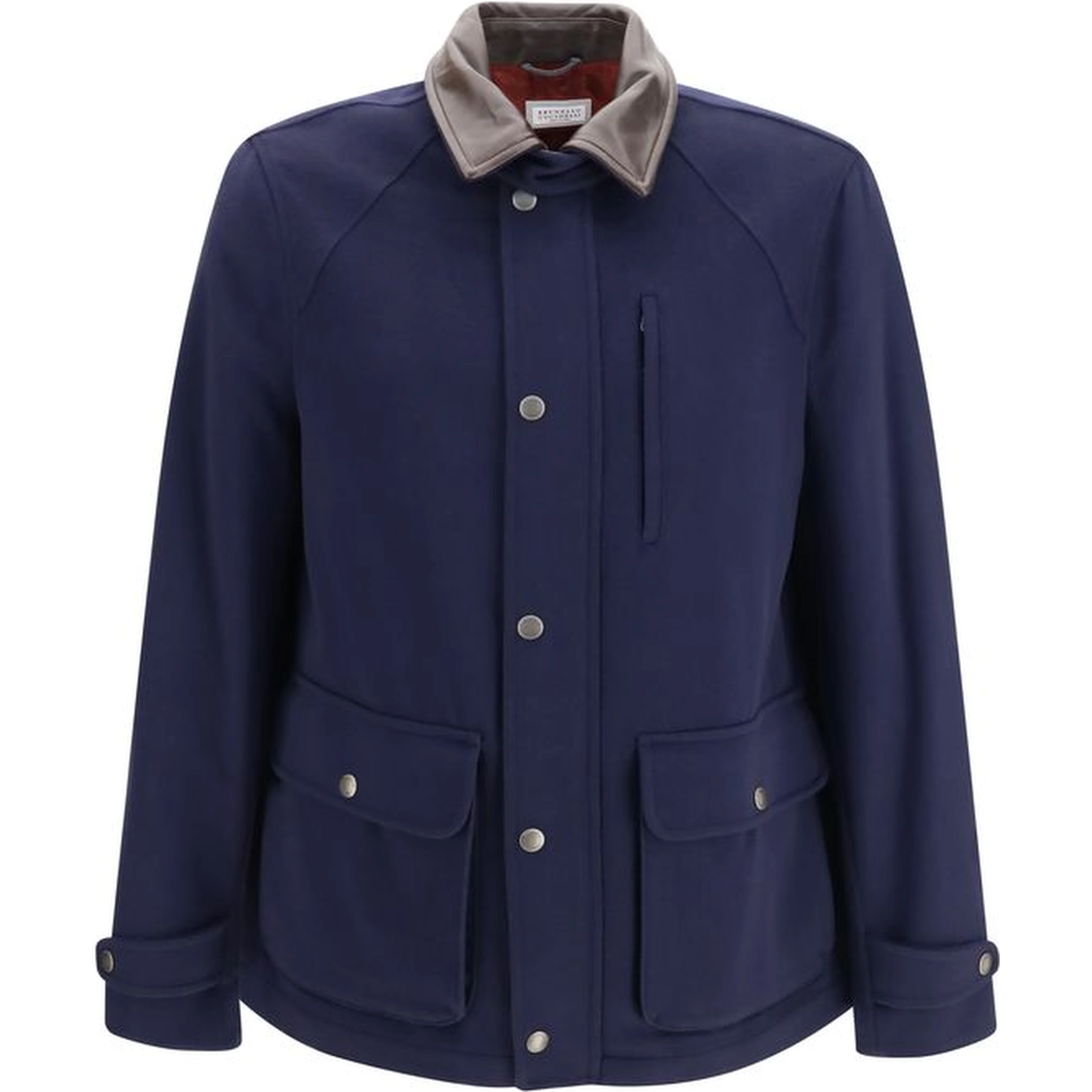 Blue Wool Oves Aries Full-Length Jacket
