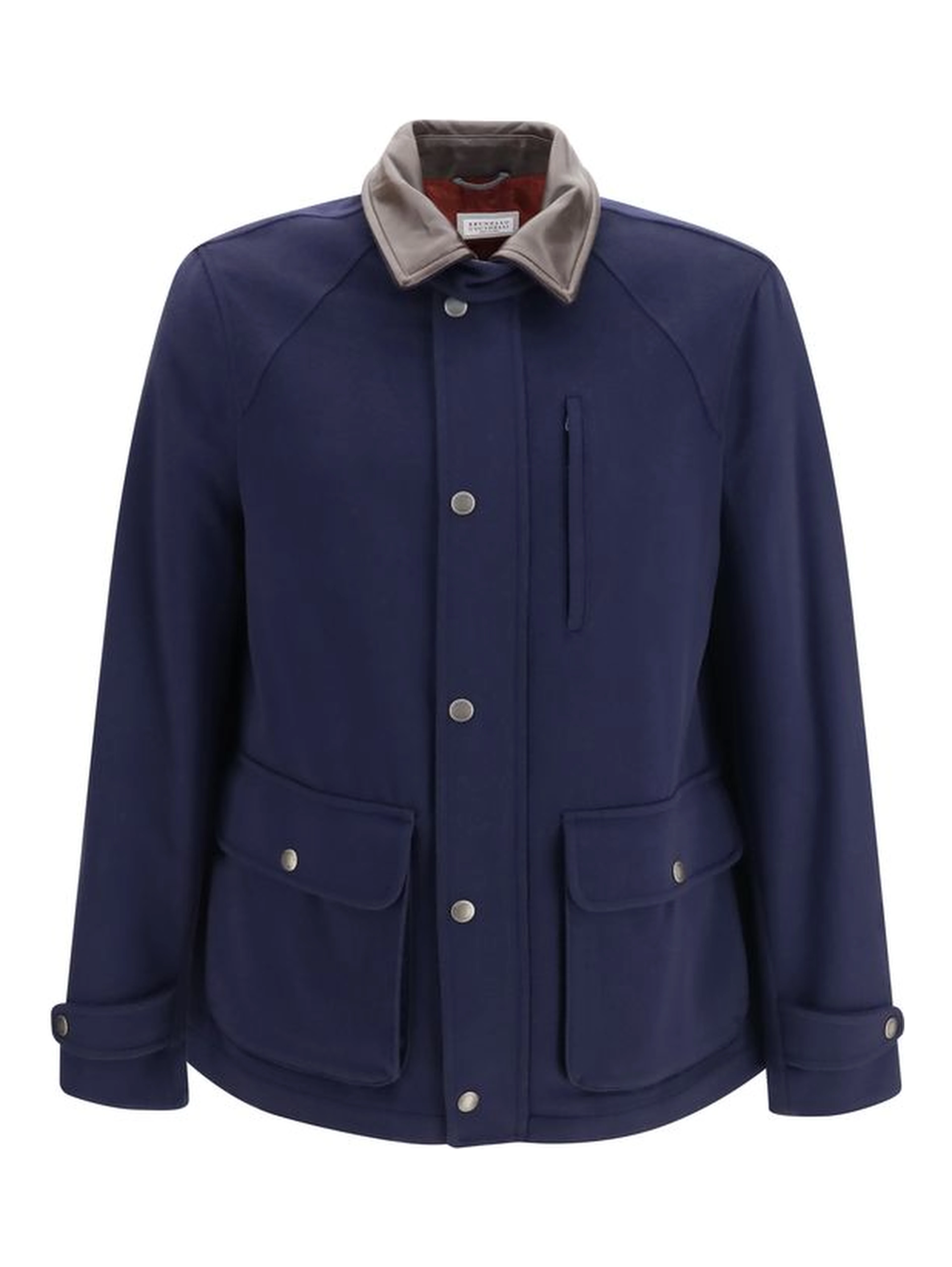 Blue Wool Oves Aries Full-Length Jacket