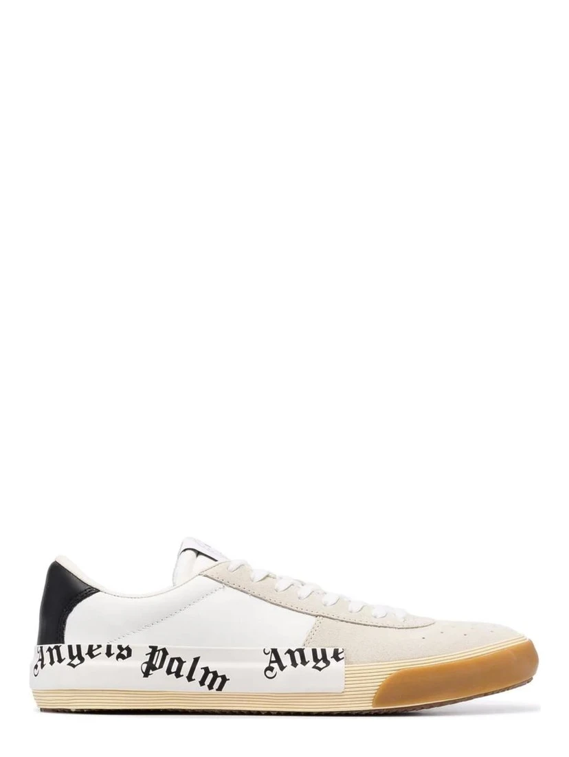 Beige Calfskin Low Top Sneakers