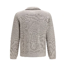 Gray Cashmere Cardigan