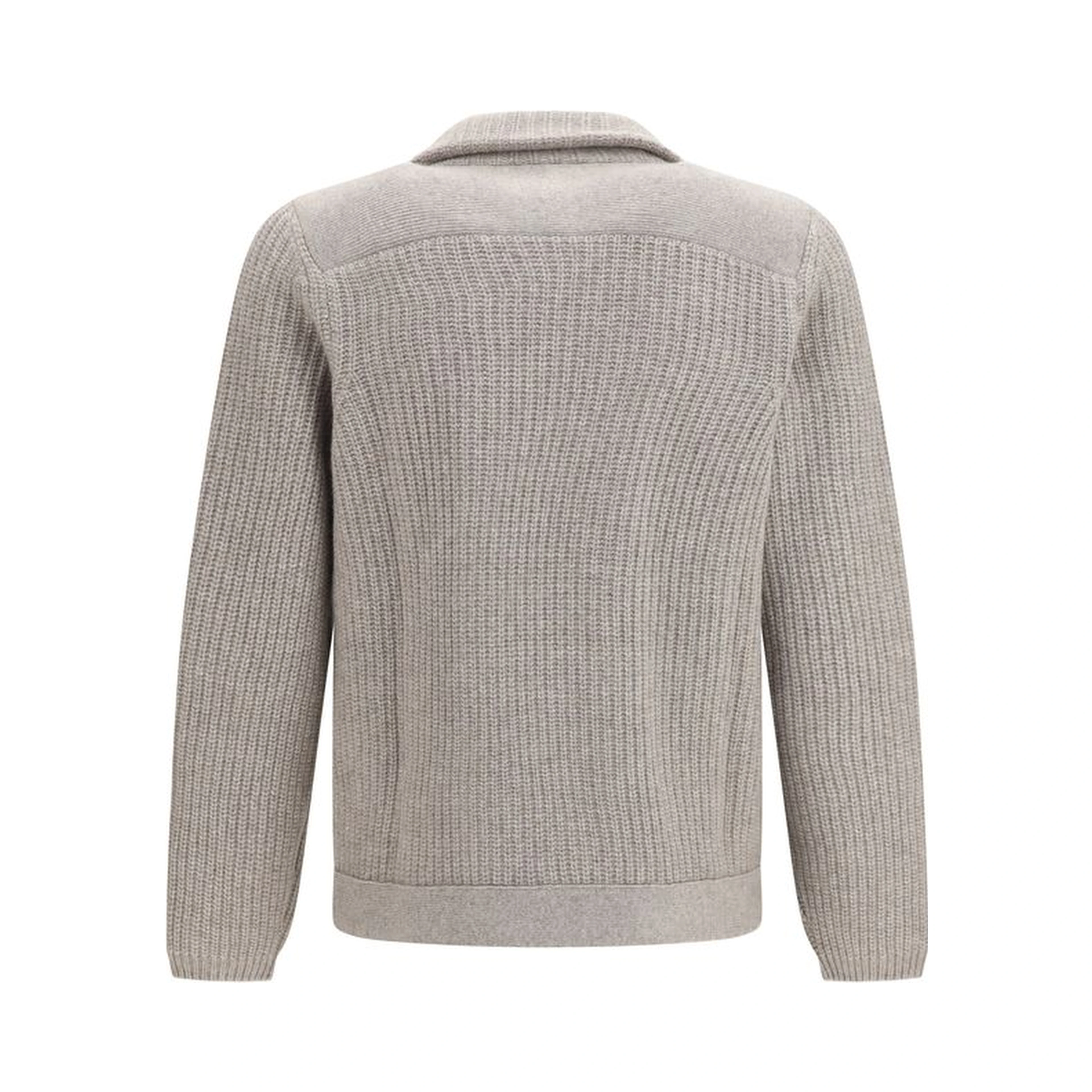 Gray Cashmere Cardigan