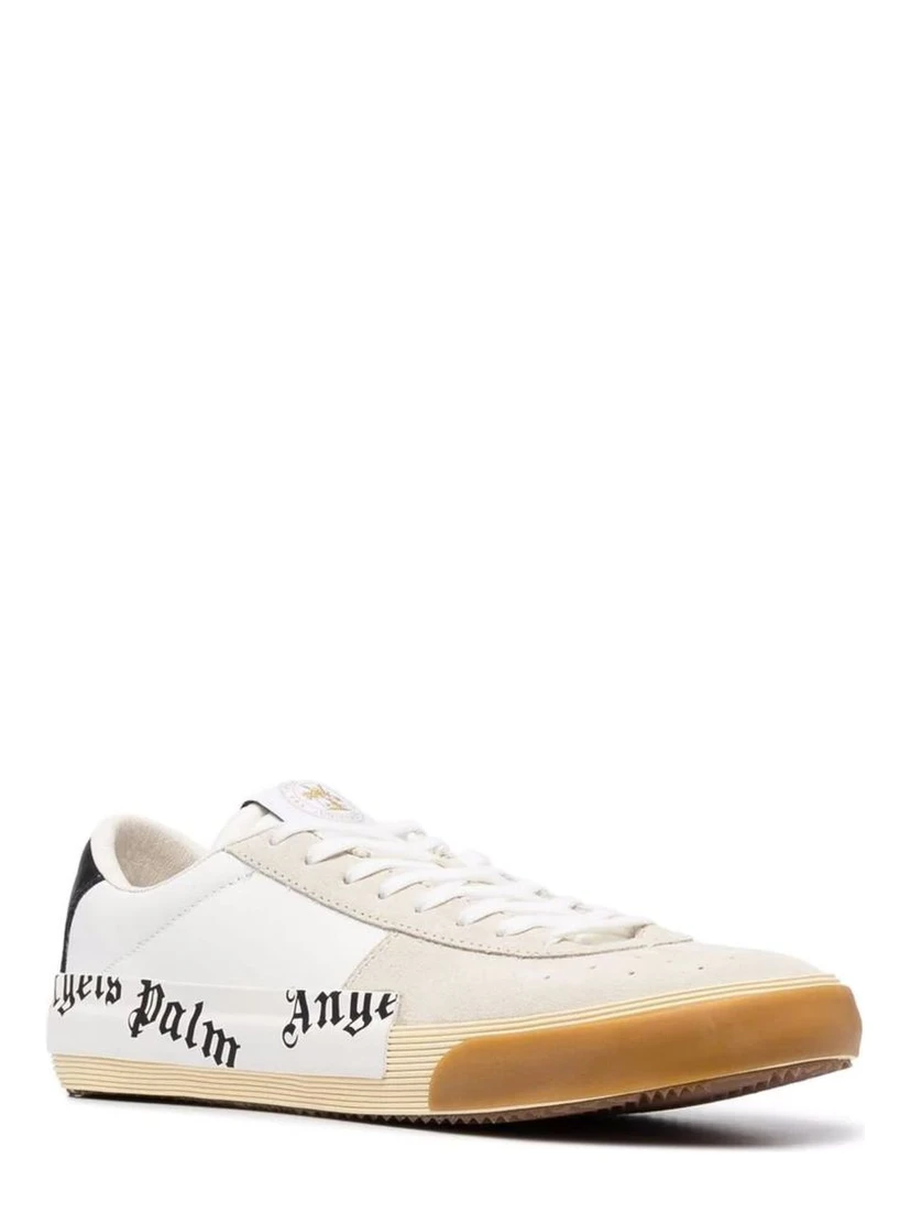 Beige Calfskin Low Top Sneakers