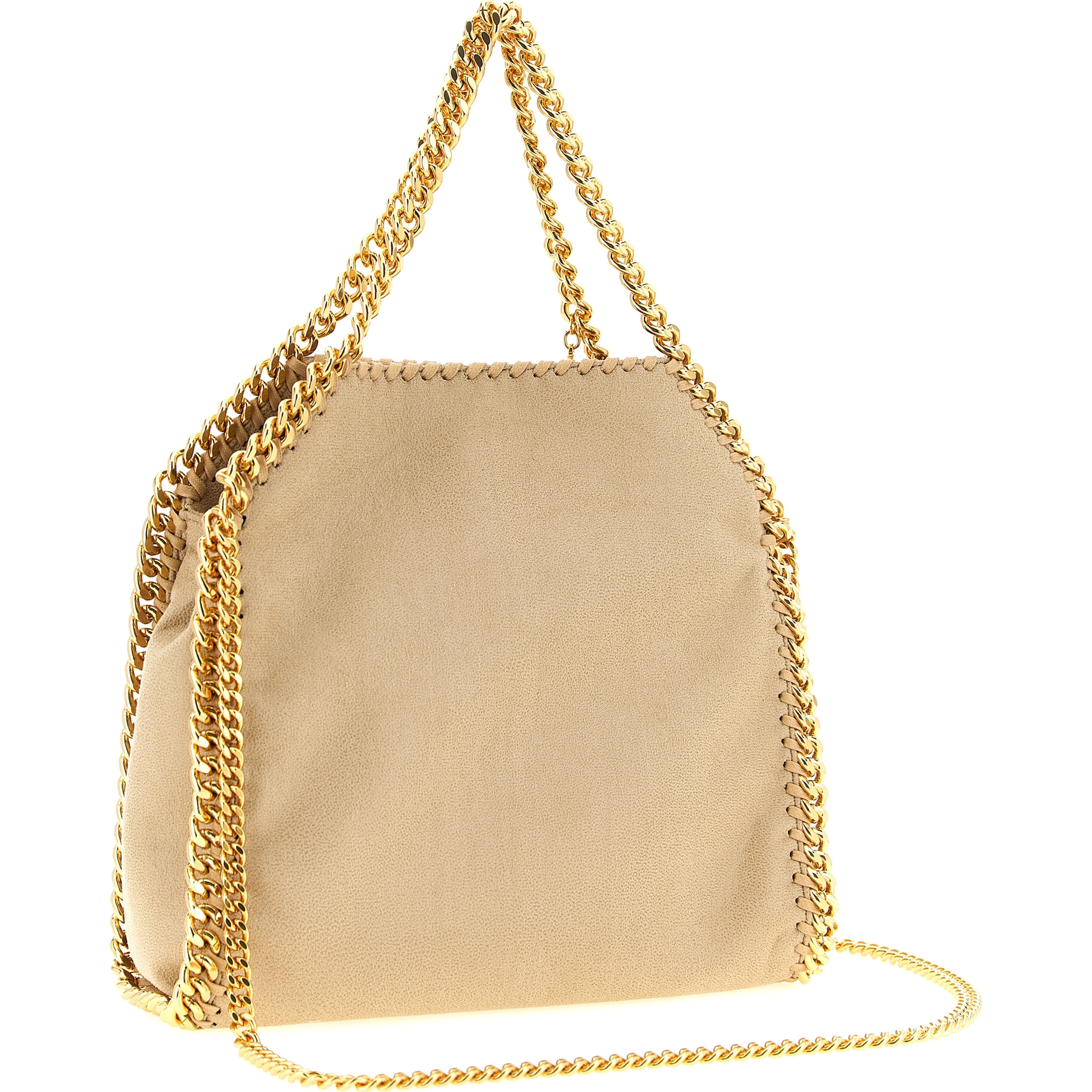 Beige Polyester Shoulder Bag