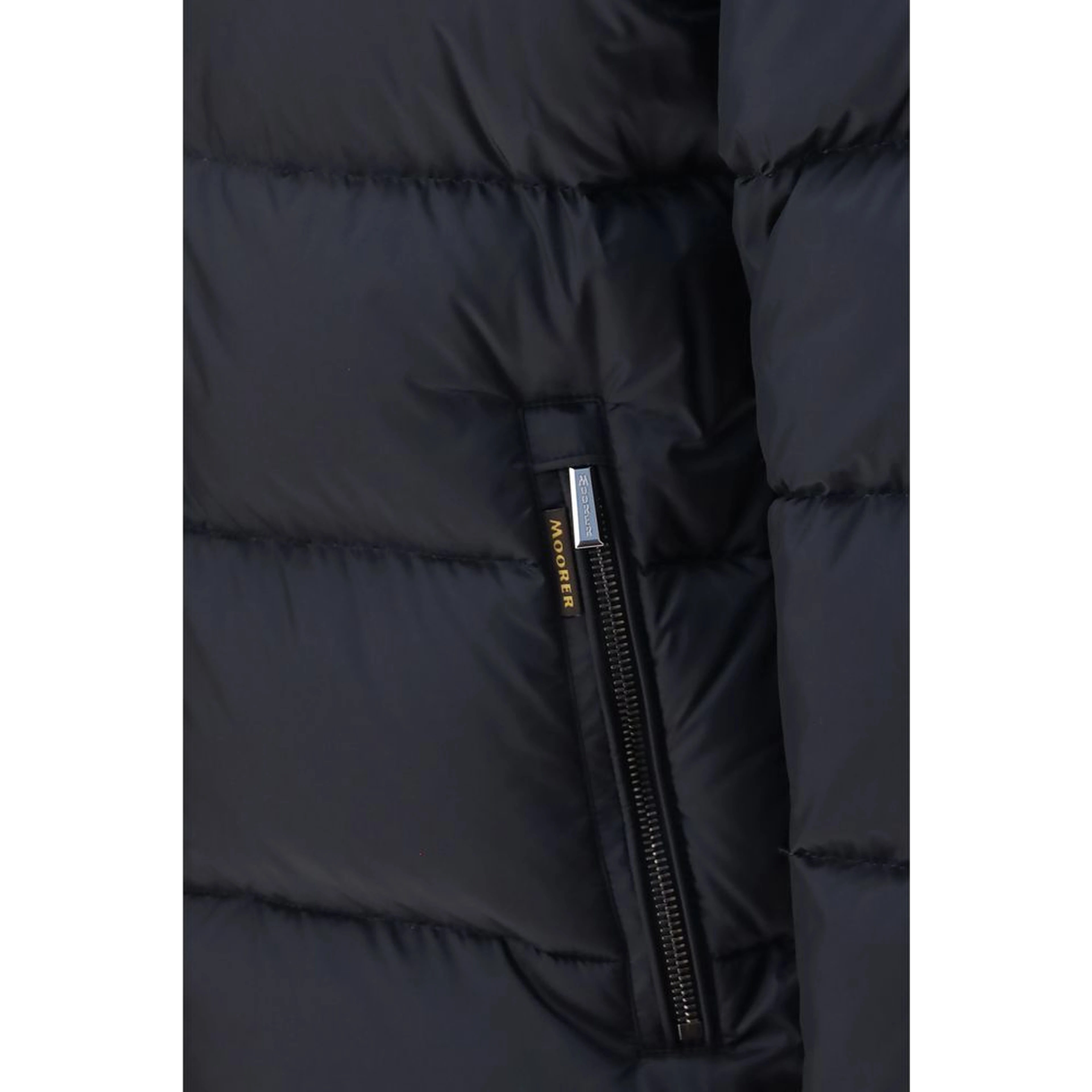 Blue Polyamide Full-Length Jacket