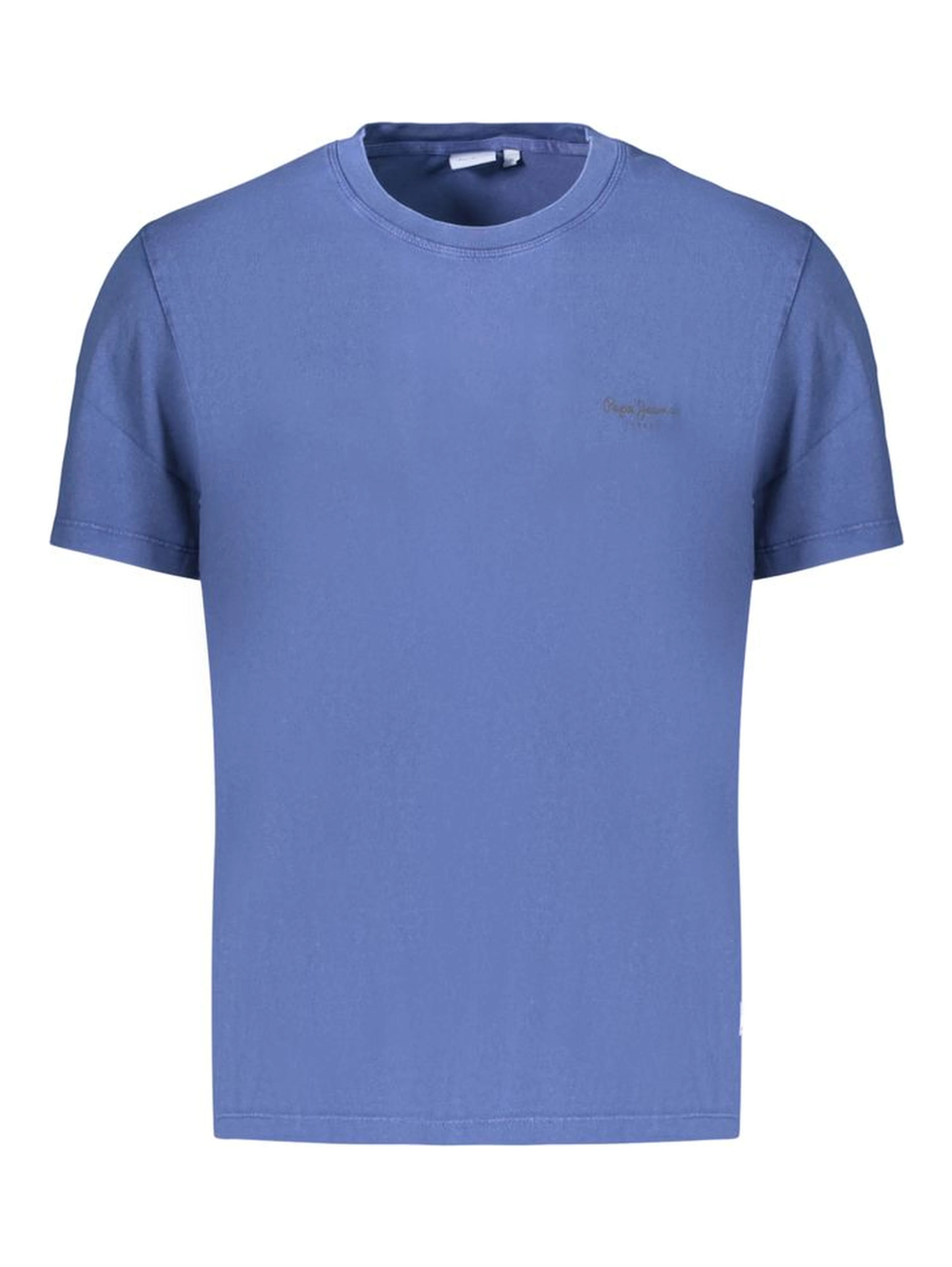 Blue Cotton Male T-Shirt