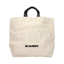 Beige Fabric Handbag