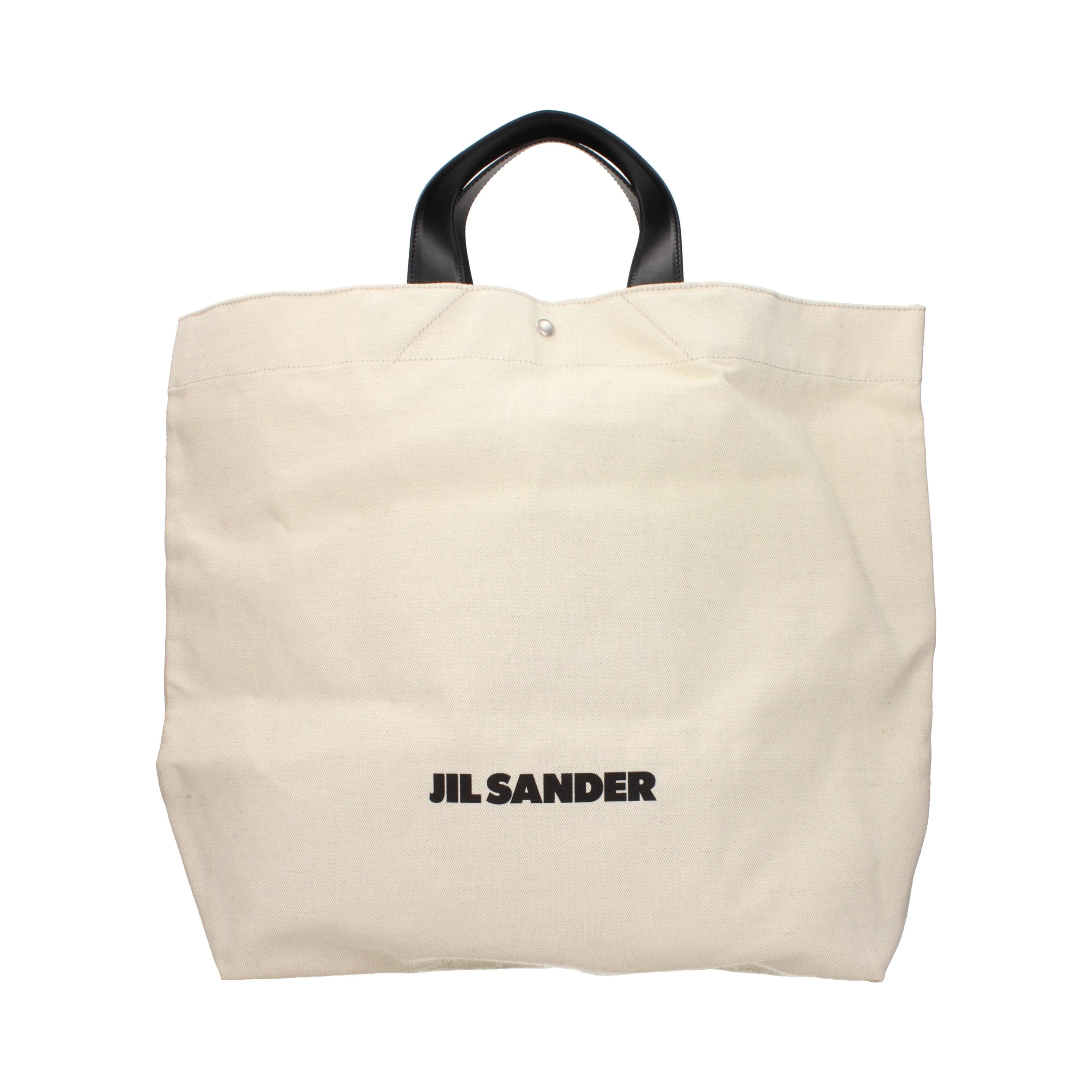Beige Fabric Handbag