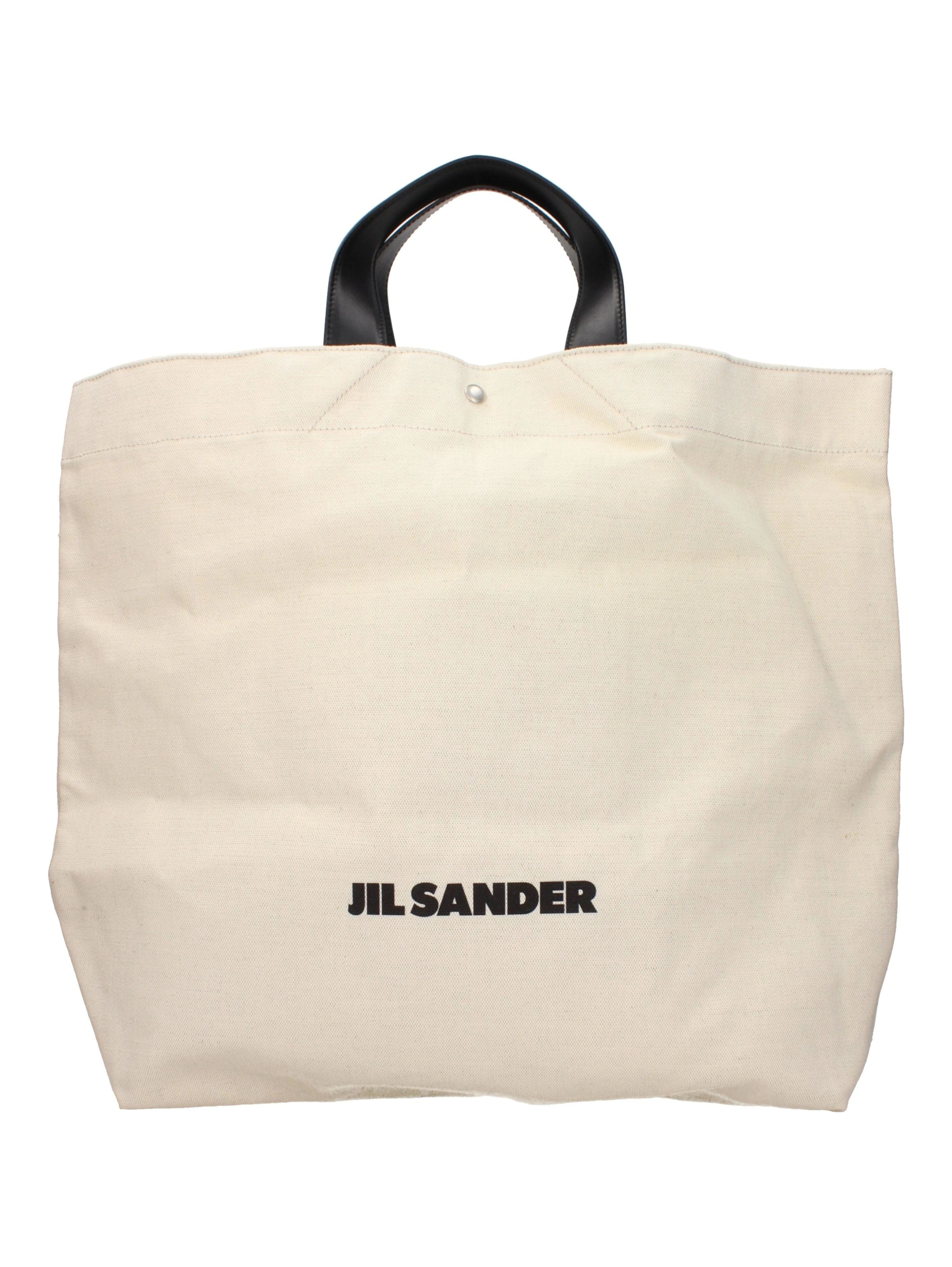 Beige Fabric Handbag