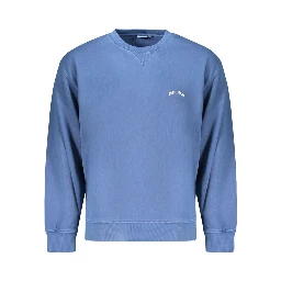 Blue Cotton Men's Sweatshirt