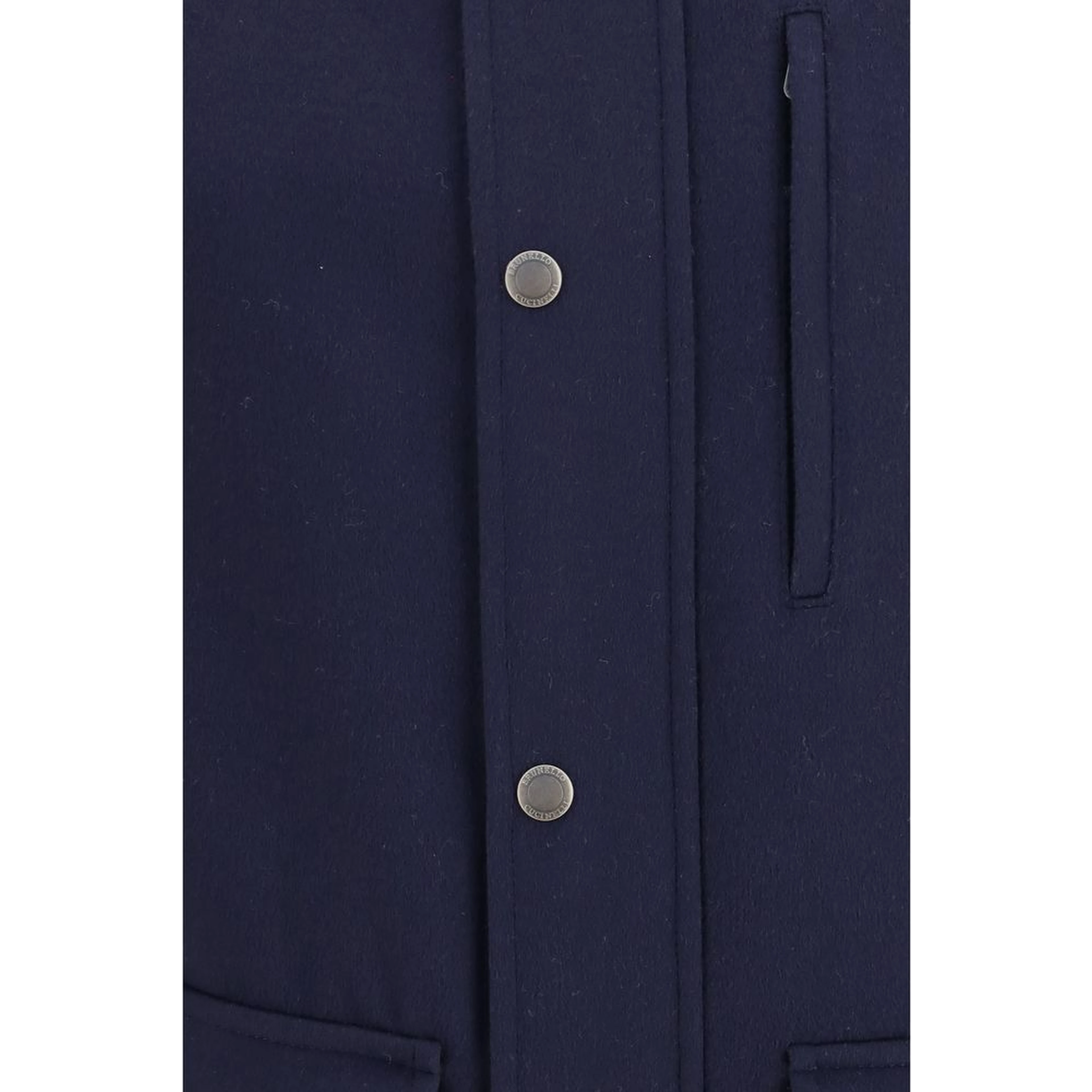 Blue Wool Oves Aries Full-Length Jacket