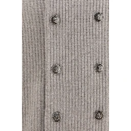 Gray Cashmere Cardigan