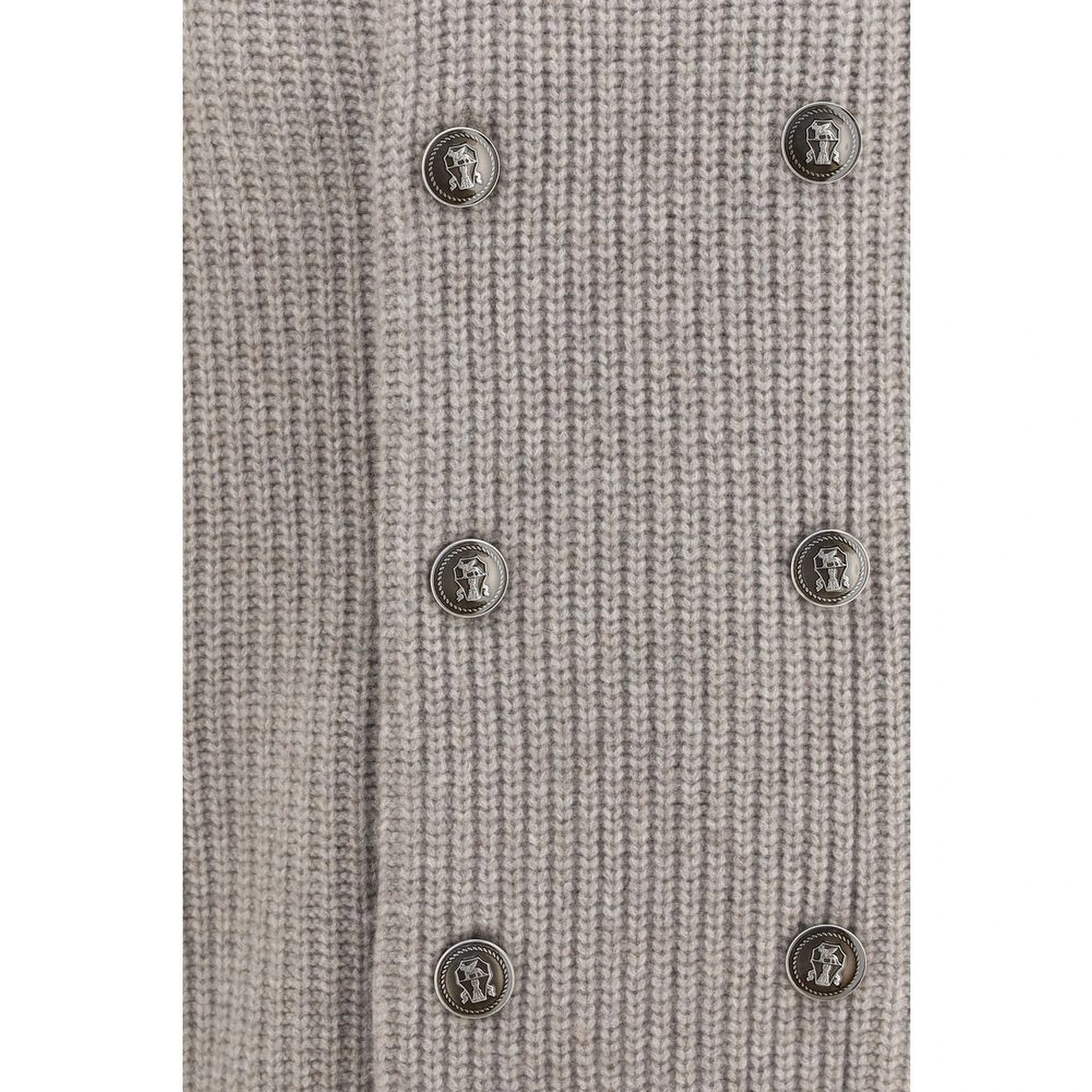 Gray Cashmere Cardigan