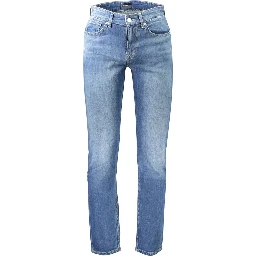 Blue Cotton Men's Jeans