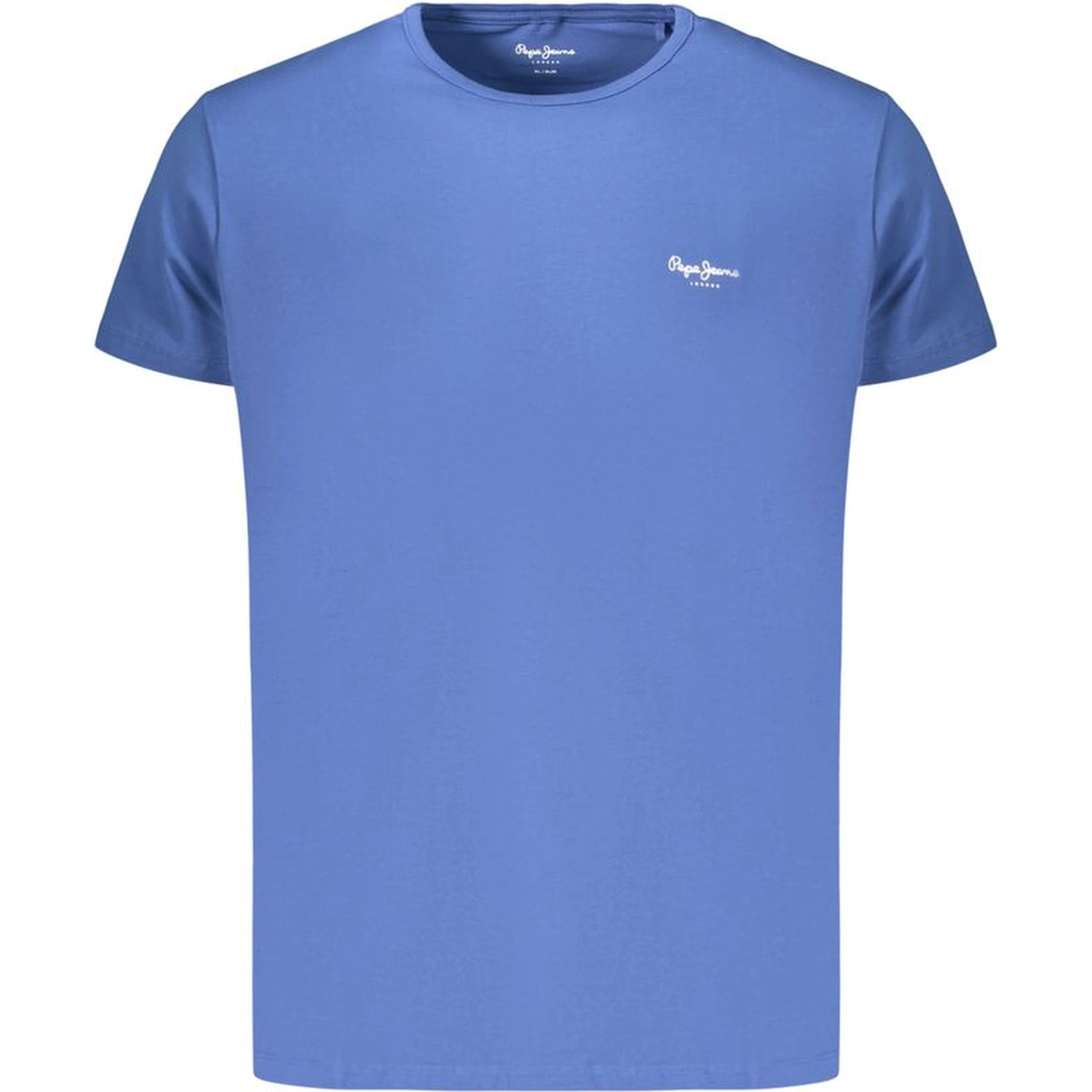 Blue Cotton Men's T-Shirt