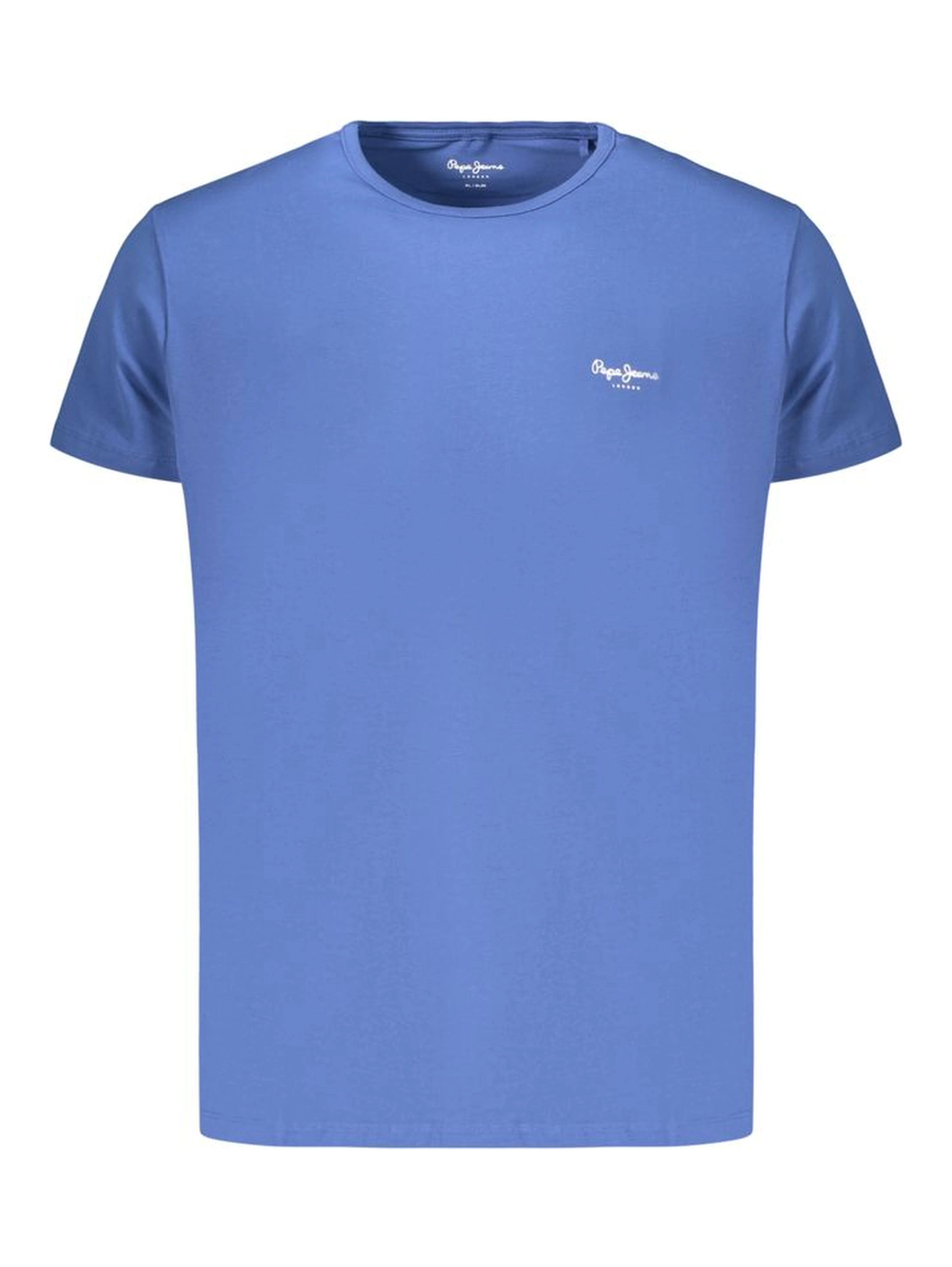 Blue Cotton Men's T-Shirt