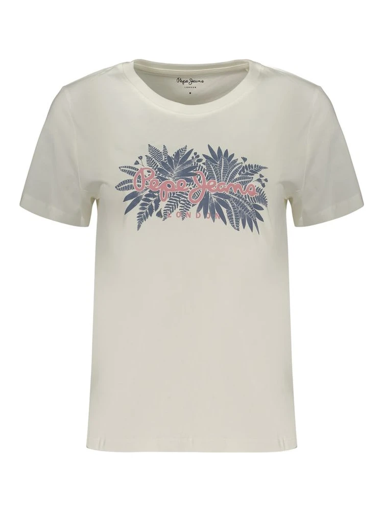 White Cotton Women's T-Shirt
