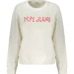 White Cotton Women's Sweatshirt