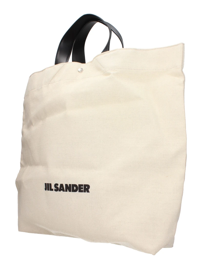 Beige Fabric Handbag