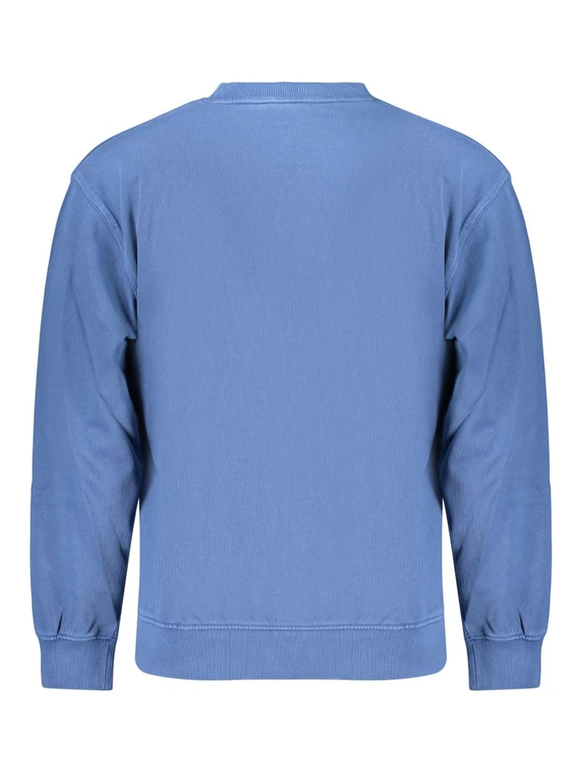 Blue Cotton Men's Sweatshirt
