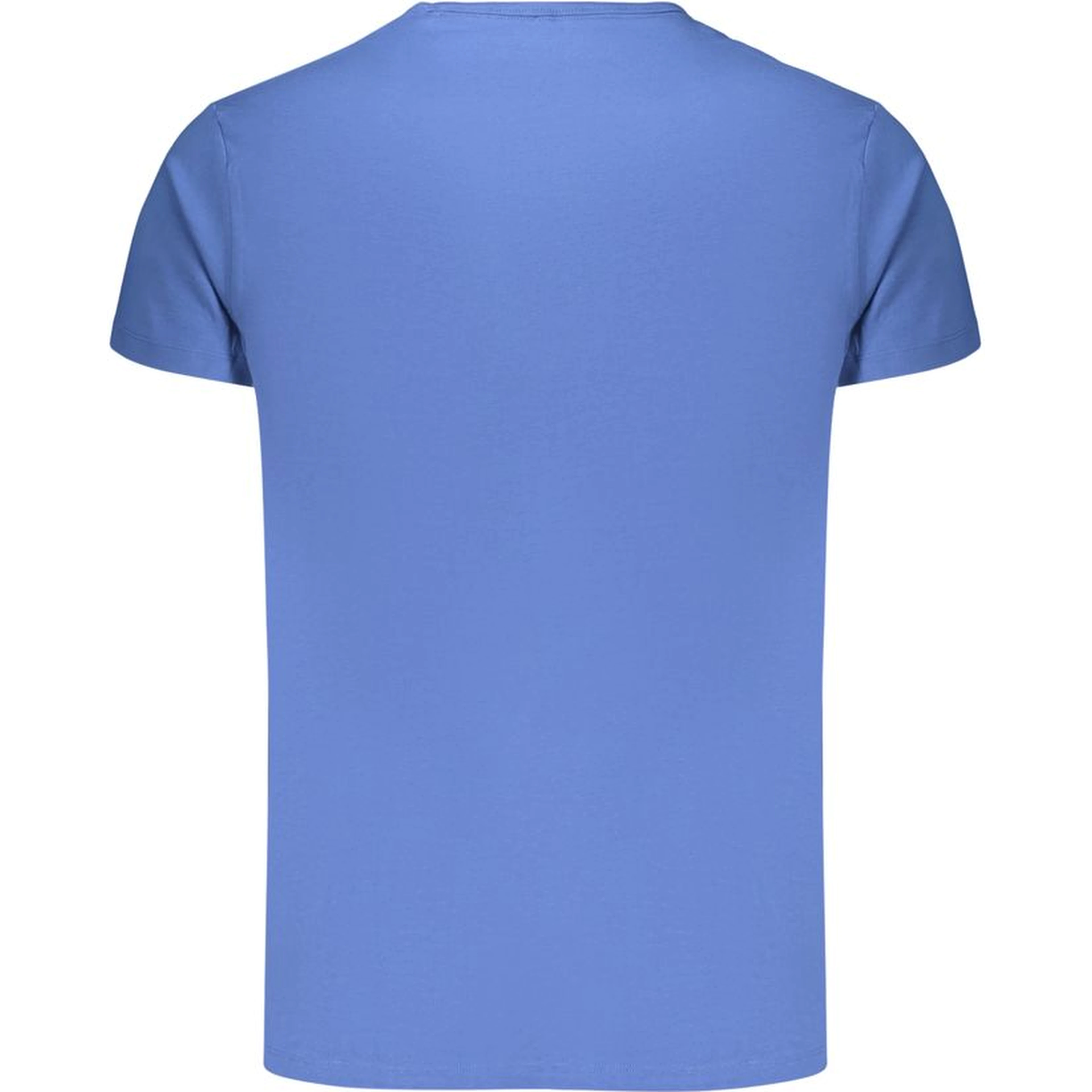 Blue Cotton Men's T-Shirt