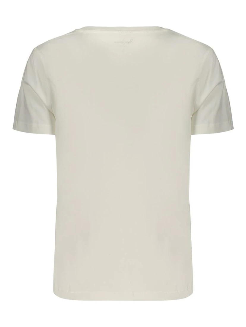 White Cotton Women's T-Shirt