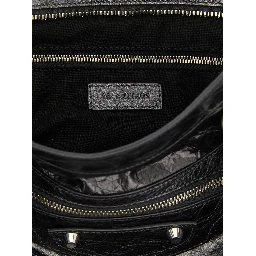Silver Lamb Leather Handbag