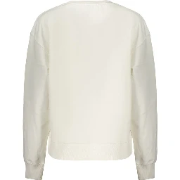 White Cotton Women's Sweatshirt