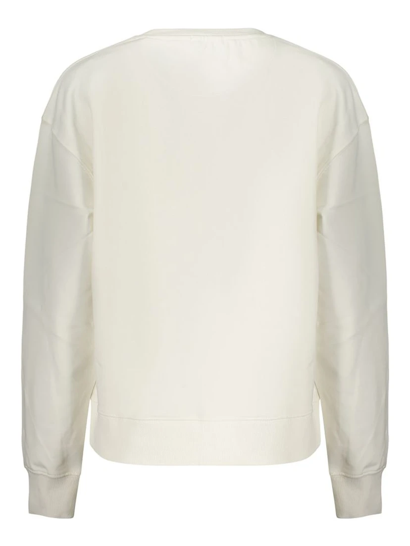 White Cotton Women's Sweatshirt