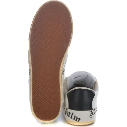 Beige Calfskin Low Top Sneakers
