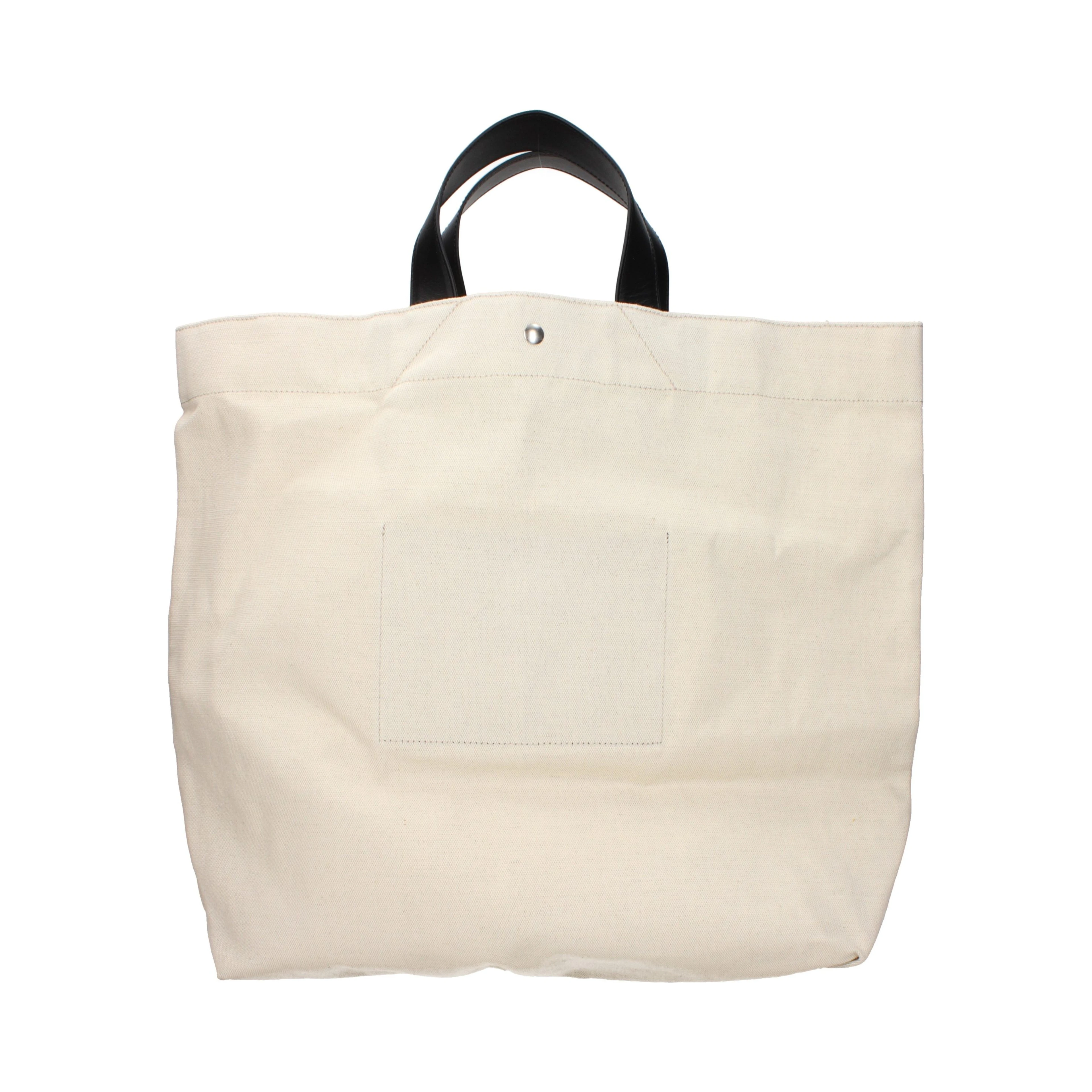 Beige Fabric Handbag